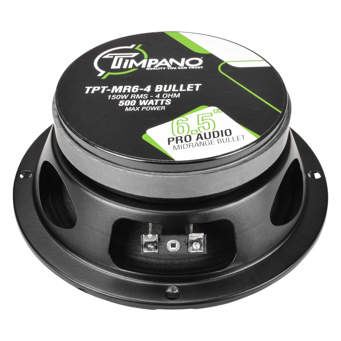1600w PACKAGE 2x 6.5" Bullet Midrange + 2x Black Tweeters - Image 3