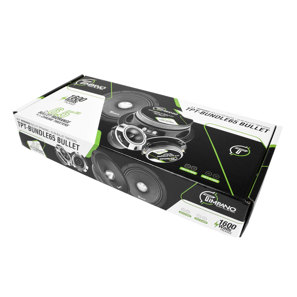1600w PACKAGE 2x 6.5" Bullet Midrange + 2x Chrome Tweeters (Open Box) - Image 8